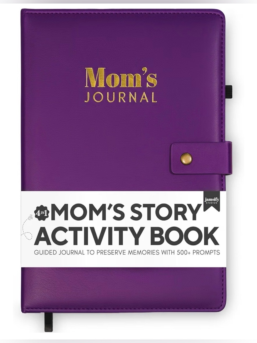 Mom's Journal Story Activity Book - Purple Hardcover NWT